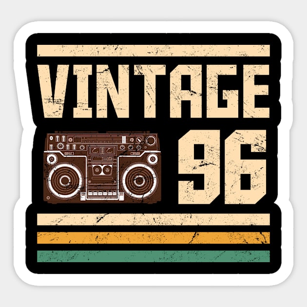 Vintage 1996  birthday Sticker by hoopoe